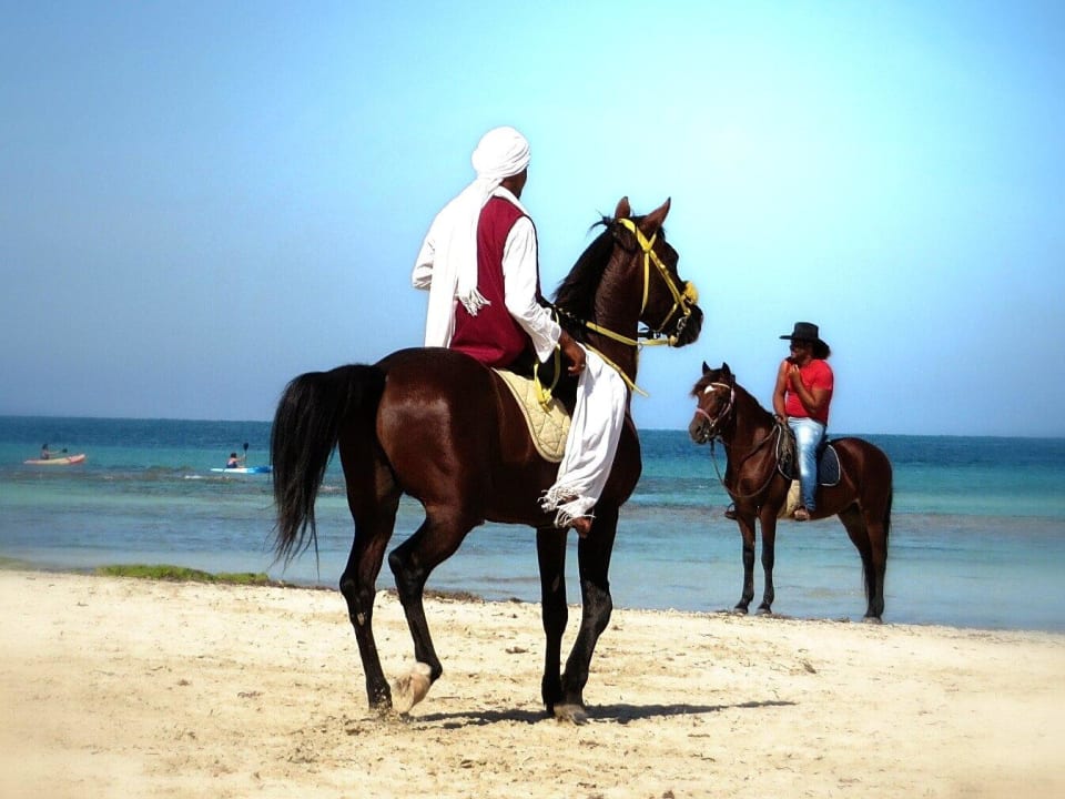 Historische Parade am Strand Calimera Yati Beach