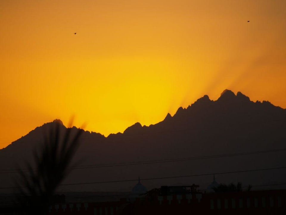 Sonnenuntergang vom Hotelzimmer aus Pickalbatros Dana Beach Resort - Hurghada