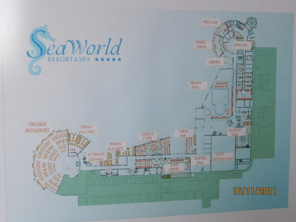 Grundriss der Anlage Seaden Sea World Resort & Spa