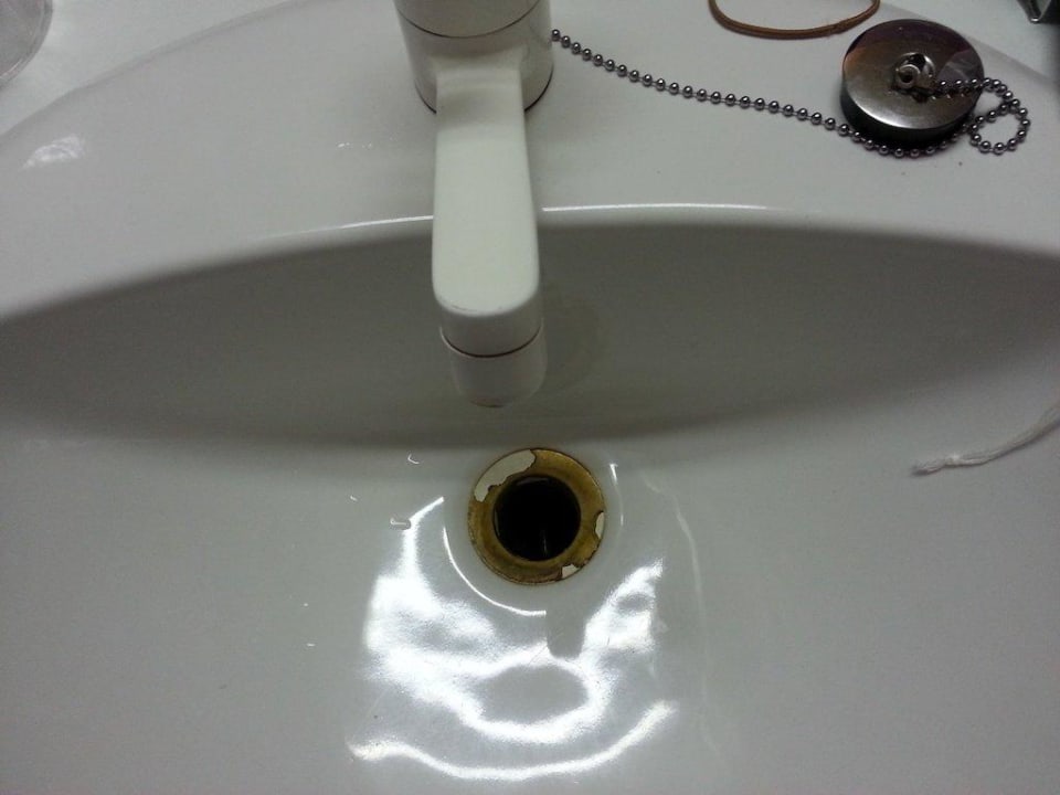 Waschbecken im Bad Hotel Minotel de l'Ange