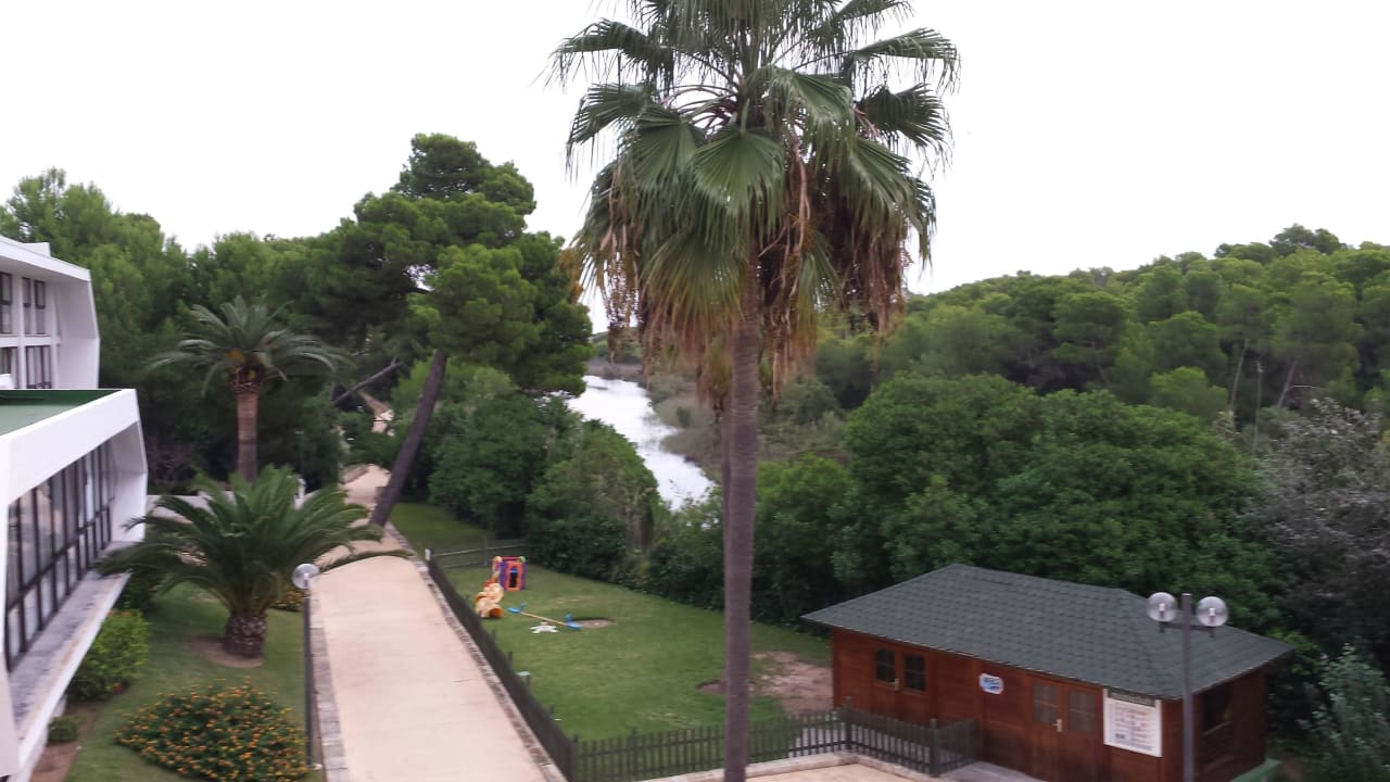 Blick vom Restaurant Hotel Exagon Park