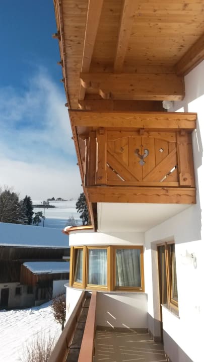 Blick vom Balkon in Richtung Dorf Untermüllerhof