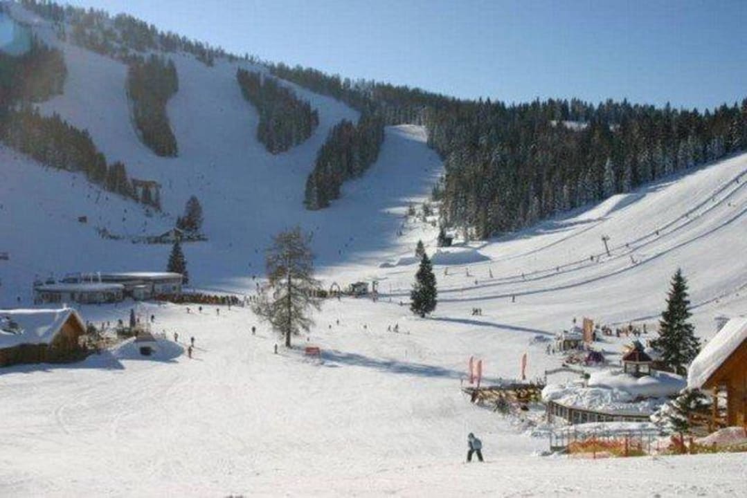 Middenstation skigebied Hinterstoder Haus Bergblick