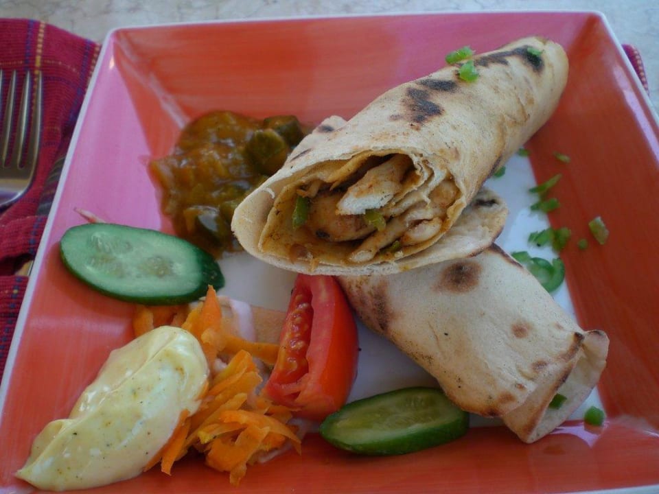 Wrap im Karibikrestaurant Grand Makadi