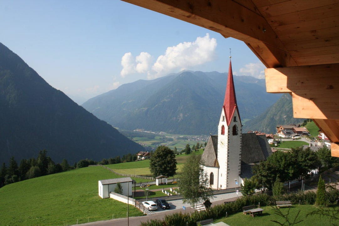 Aussicht vom Balkon Farmhotel Moosmair