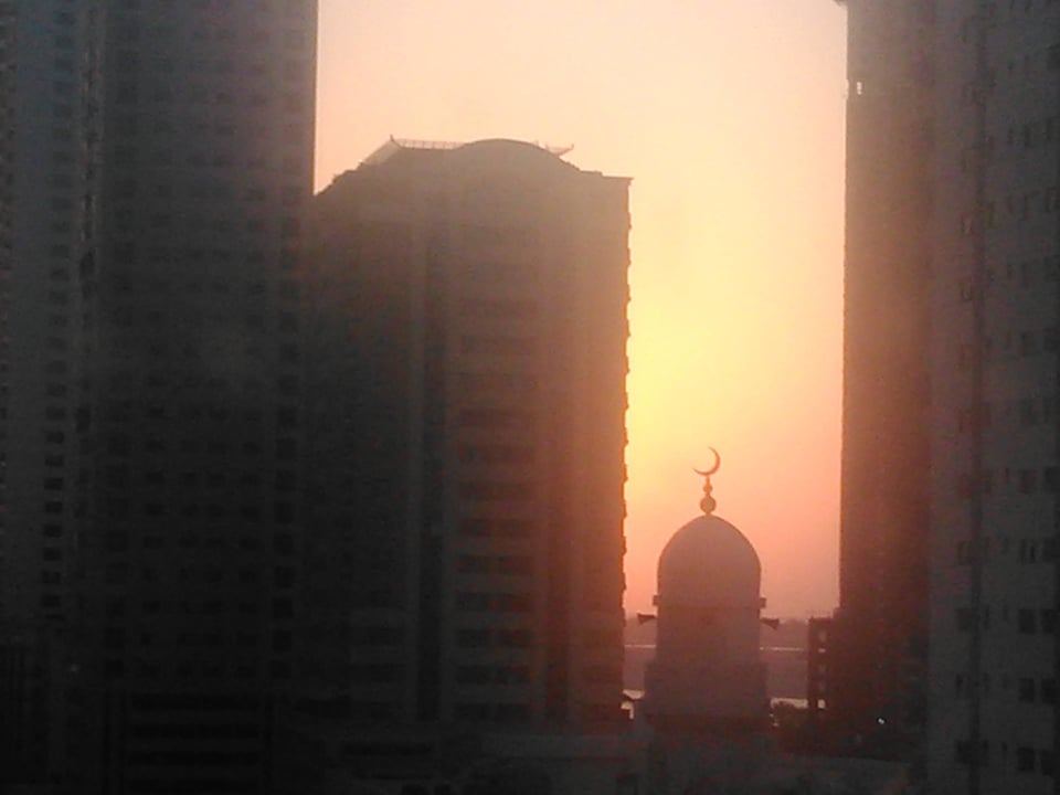 Aus dem Zimmer Corniche Hotel Sharjah