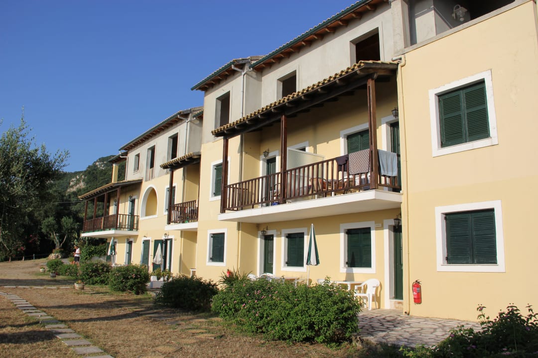 Appartments hinter dem Haupthaus Lido Corfu Sun Hotel