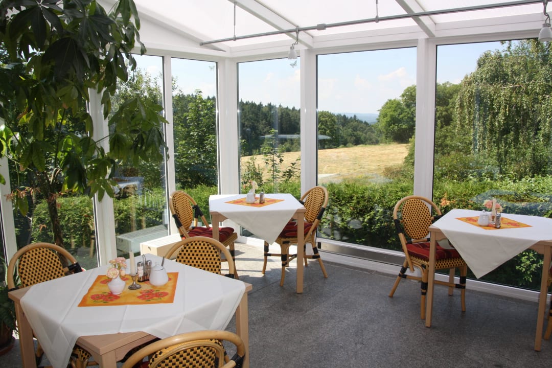 Blick aus dem Wintergarten Hotel Harzresidenz