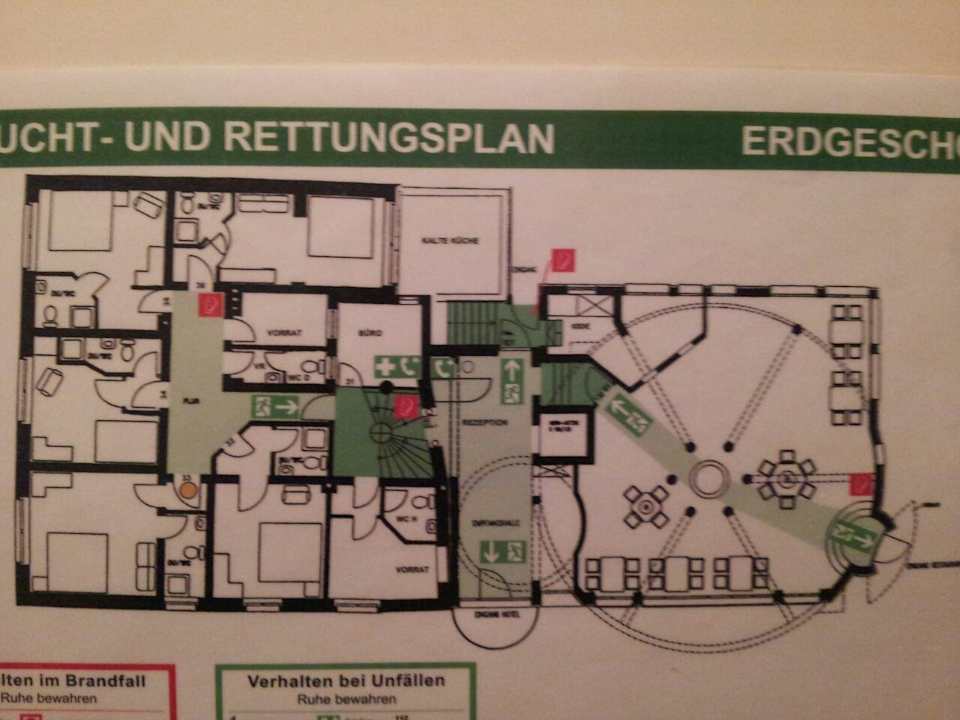 Lageplan der Zimmer Georg Hotel Witten