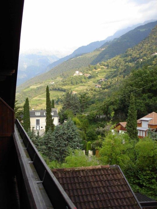 Blick vom Balkon auf die Berge Residence Fischerhof