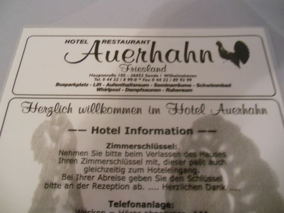 Sonstiges Hotel Auerhahn