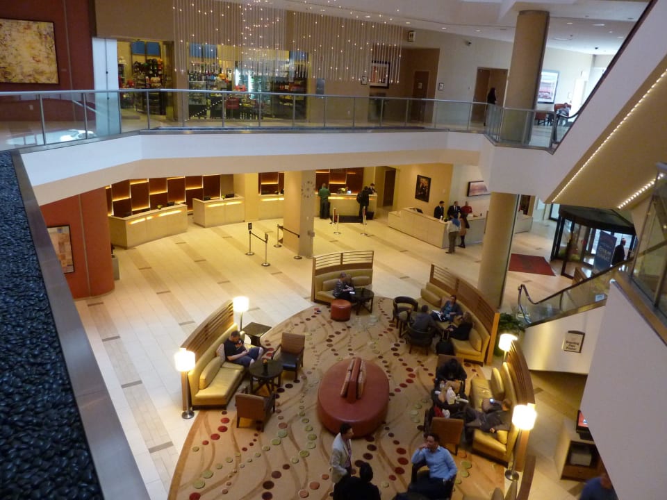 Blick über die Lobby Hotel Boston Marriott Copley Place