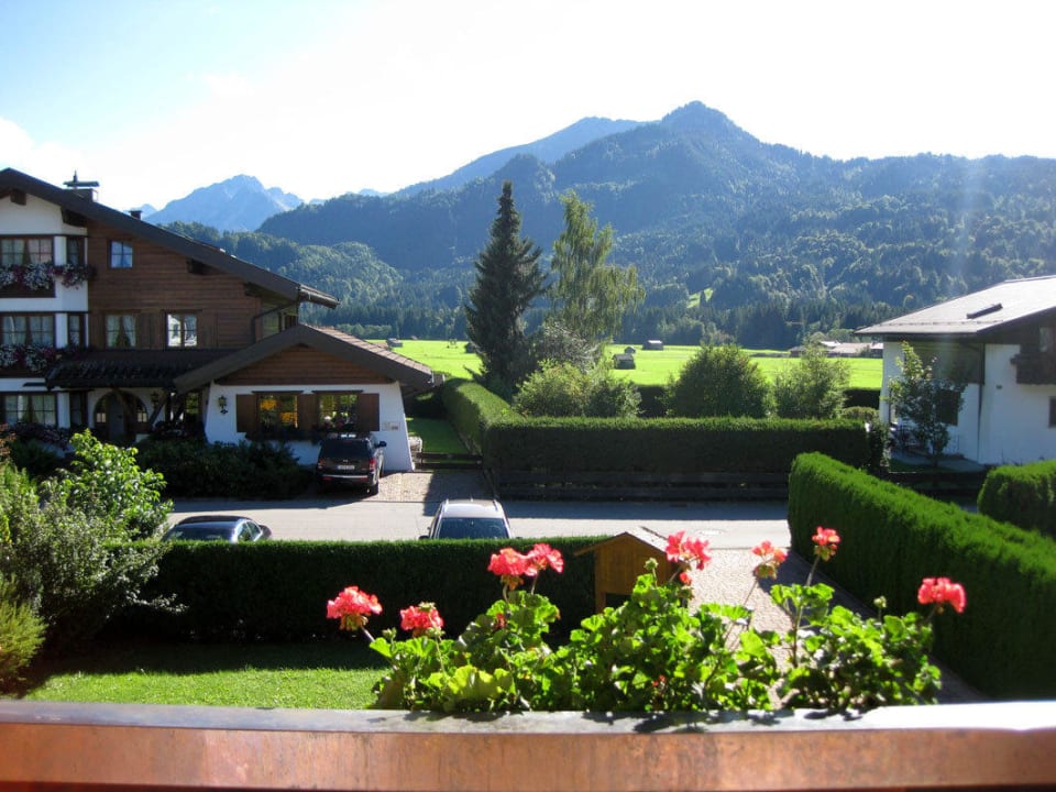 Balkonblick 1. Stock Landhaus Dodel