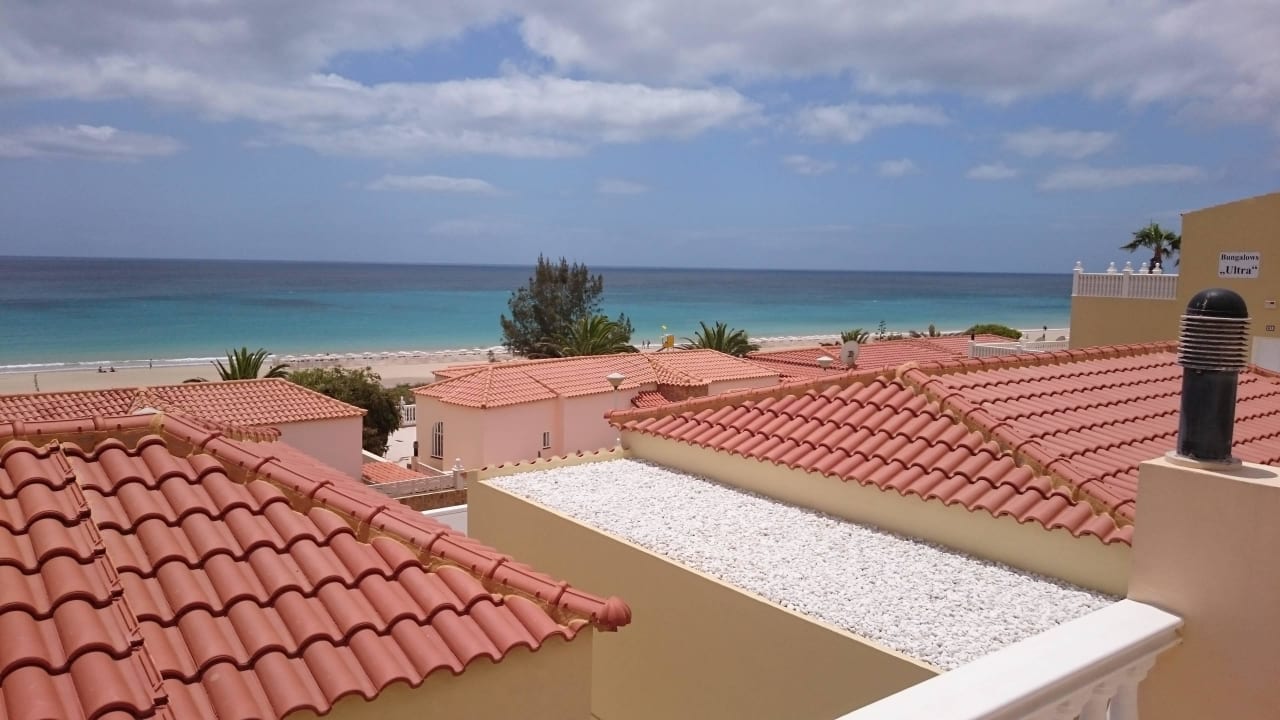 Super Aussicht von Terrasse Bungalows Ultra Uno Calle Caleta Mansa