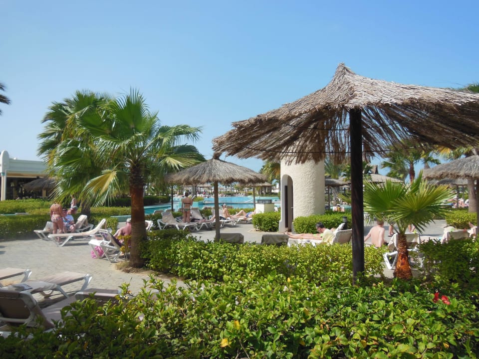 Blick auf den Hauptpool Hotel Riu Karamboa