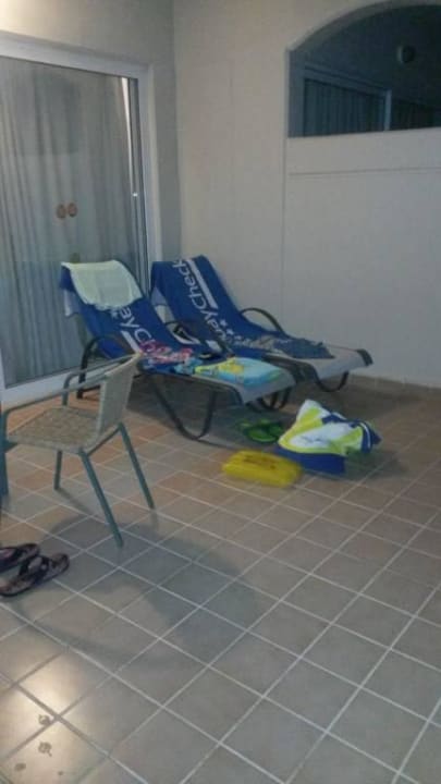 1. Teil vom riesigen Balkon Rodos Princess Beach Hotel & Spa