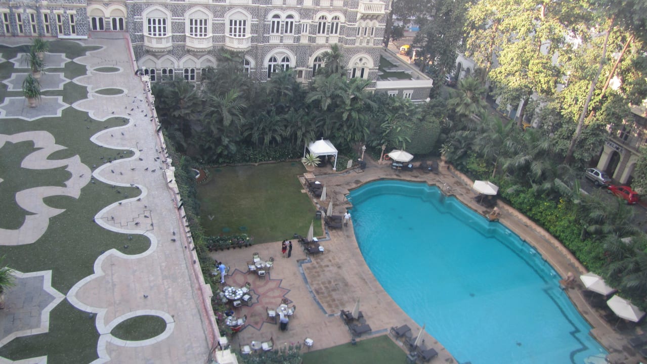 View to pool from bedroom Hotel The Taj Mahal Palace & Tower