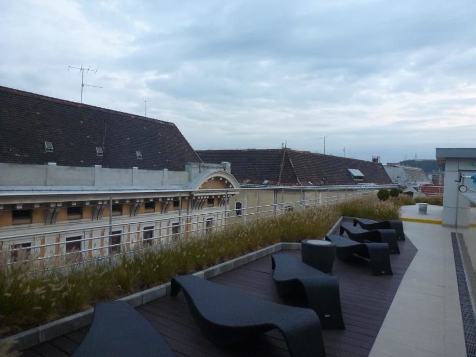 Beim Pool auf dem Dach Continental Hotel Budapest