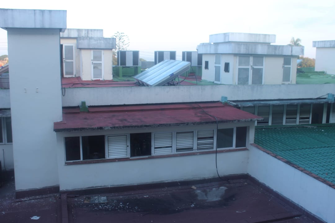 Vor der Zimmertür Hotel Kohly