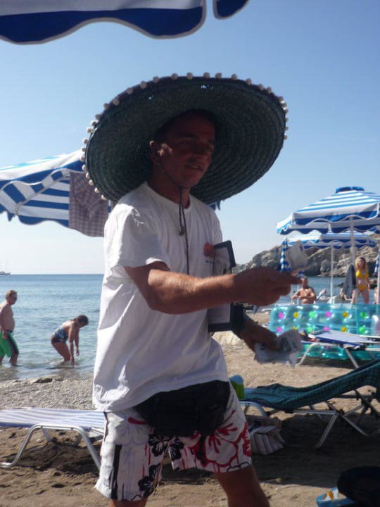 Der Strand-Manager! Hotel Kalithea Horizon Royal