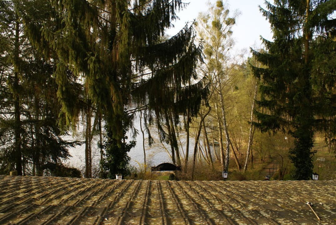 Blick vom Zimmer Hotel Pension am Wukensee