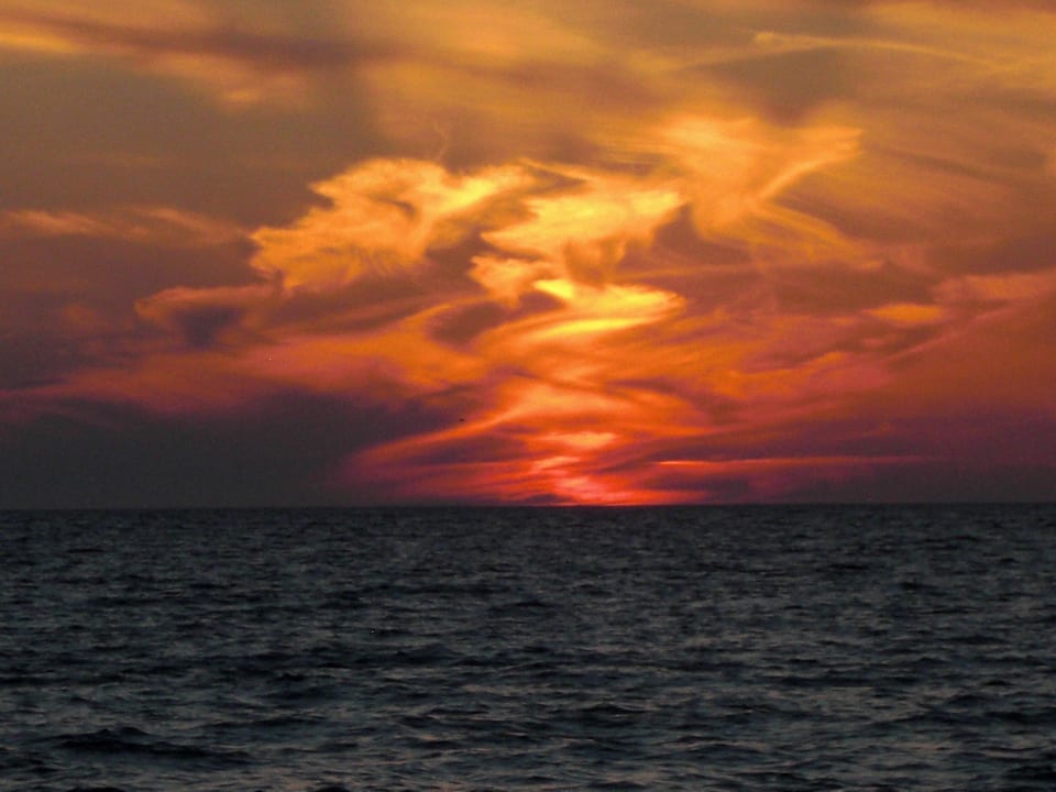 Sonnenuntergang am letzten Abend Falkensteiner Hotel Adriana