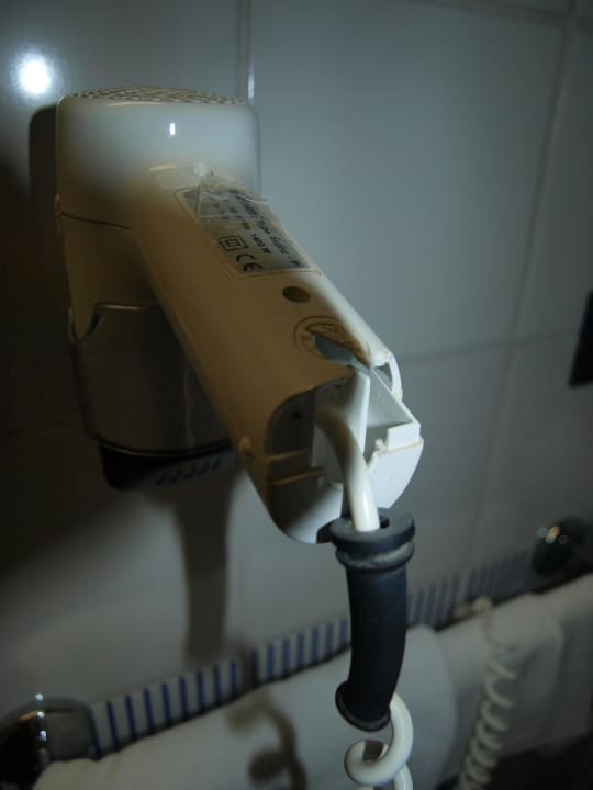Haartrockner bei unserer Ankunft Hotel Majestic Palace