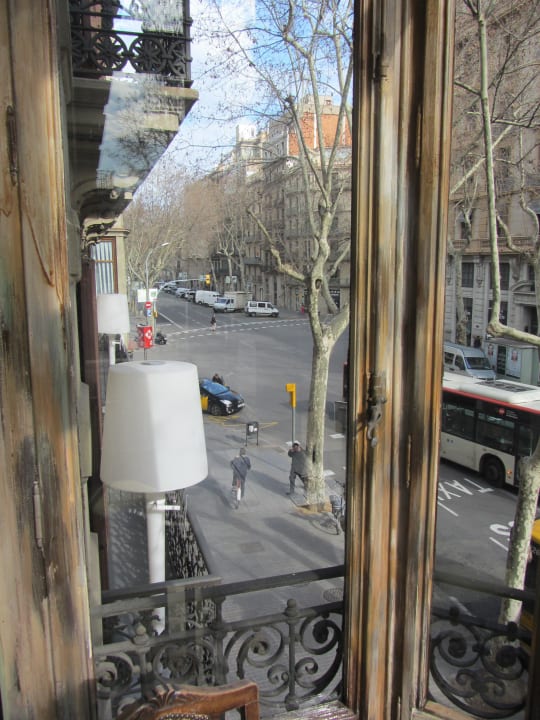 Blick aus dem Balkon Hostel Bed & Art