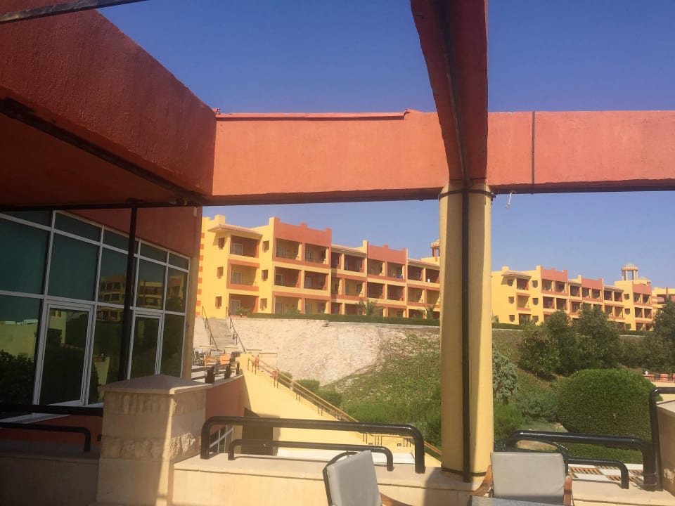 Blick von der Restaurantterrasse  Malikia Resort Abu Dabbab
