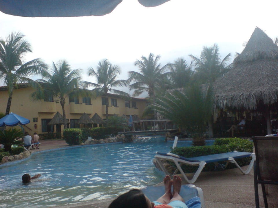 Blick von unserer Terrasse Hotel Pueblo Caribe