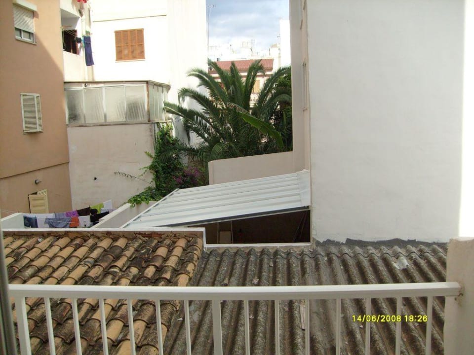 Blick von unserem Balkon Hotel Climent