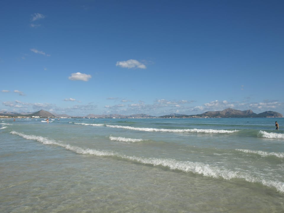 Traumhaftes Meer mit langem Flachem Sandstrand Zafiro Mallorca