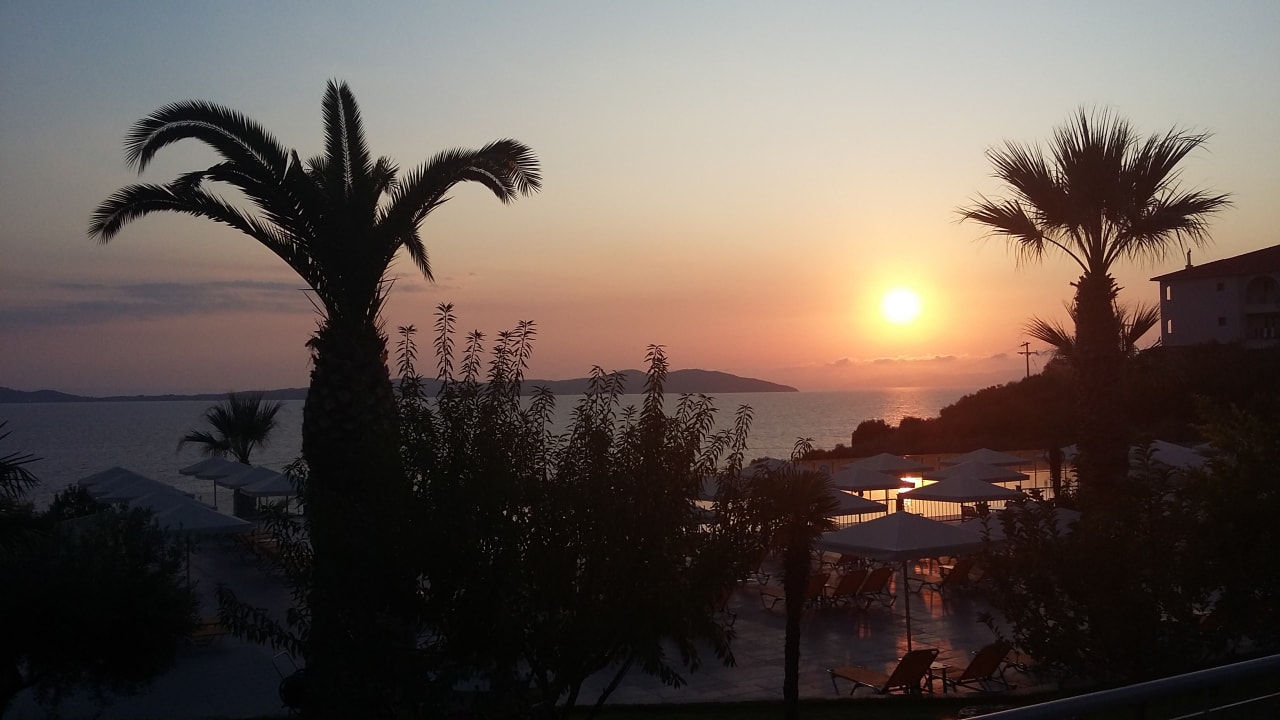 Ausblick Akrathos Beach Hotel