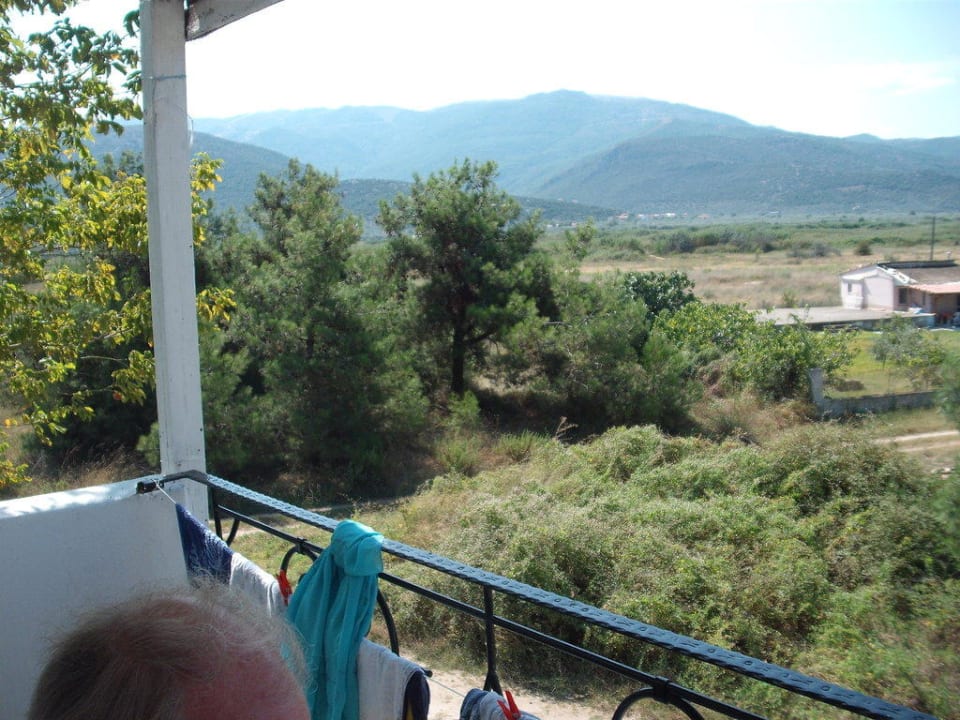 Ausblick vom Balkon Hotel Artemis