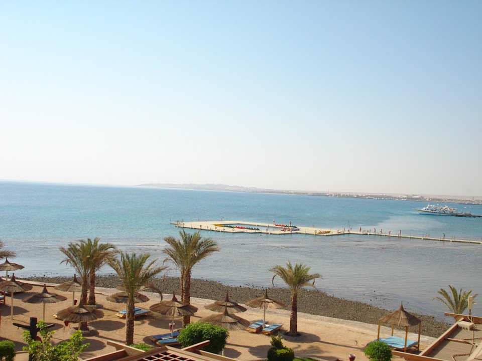 Hotelstrand; vom Balkon/Zimmer 3039 Beach Albatros Resort
