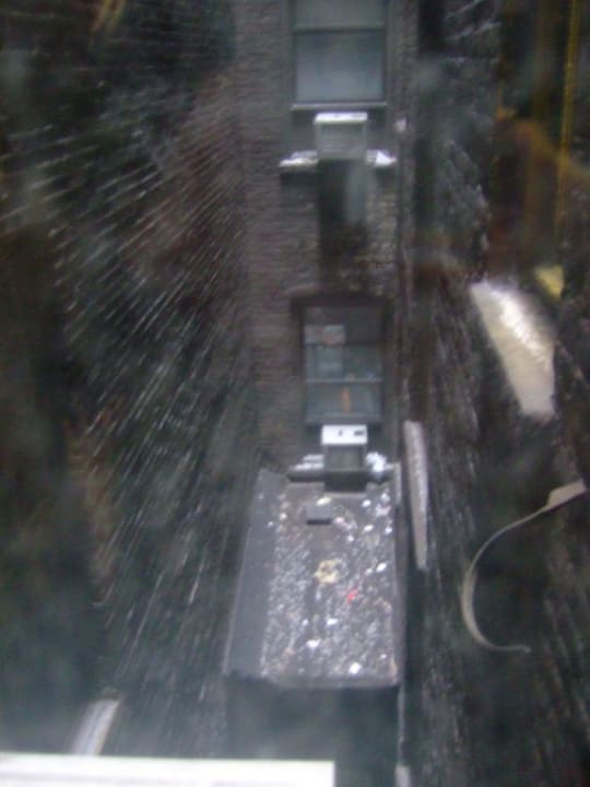 "Aussicht" aus unserem Zimmer im dritten Stock HGU New York