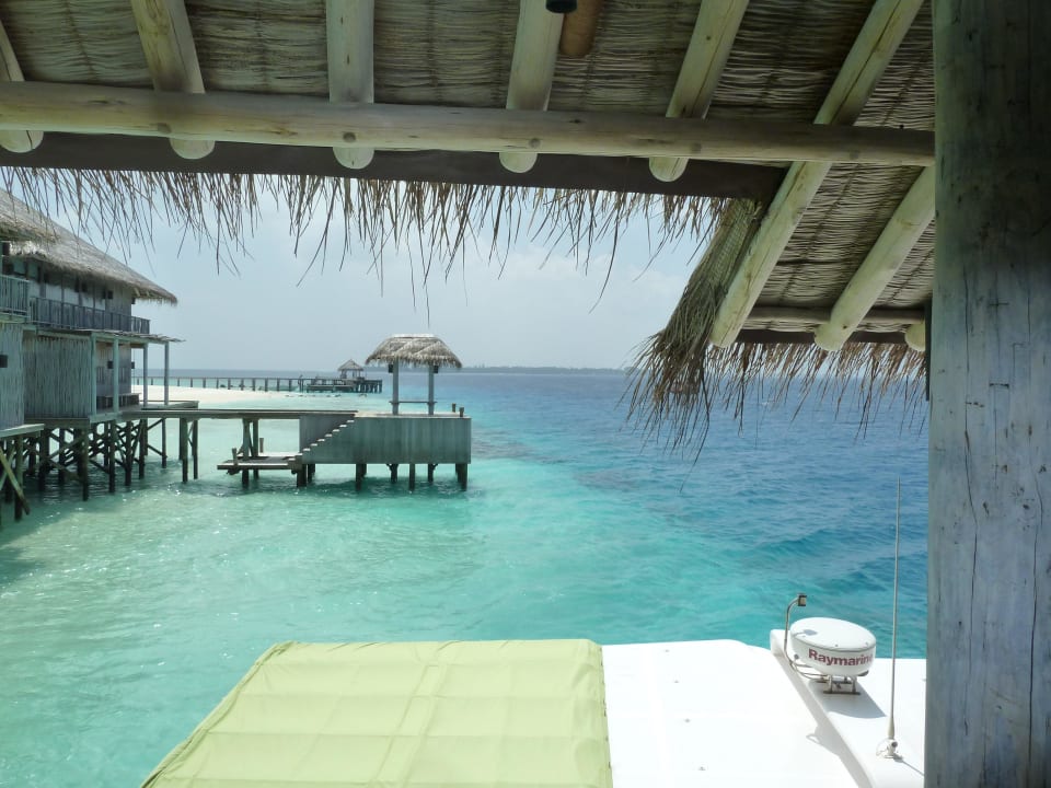 Ankunft auf der Insel Hotel Six Senses Laamu
