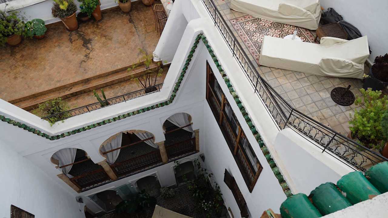 Innenhof. Hotel Dar Mayssane