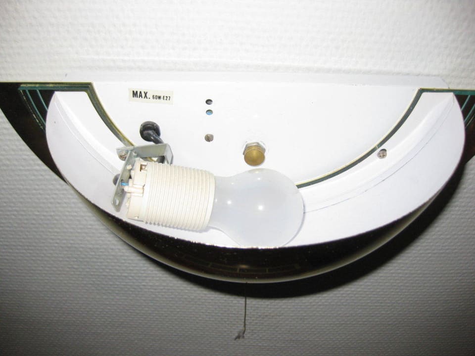 Wandlampe am Bett Landhotel Harz