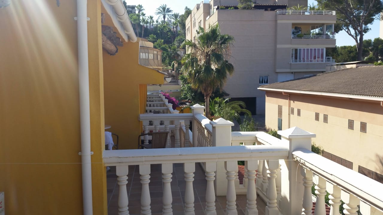 Blick auf die anderen Terrassen Hotel Cupidor