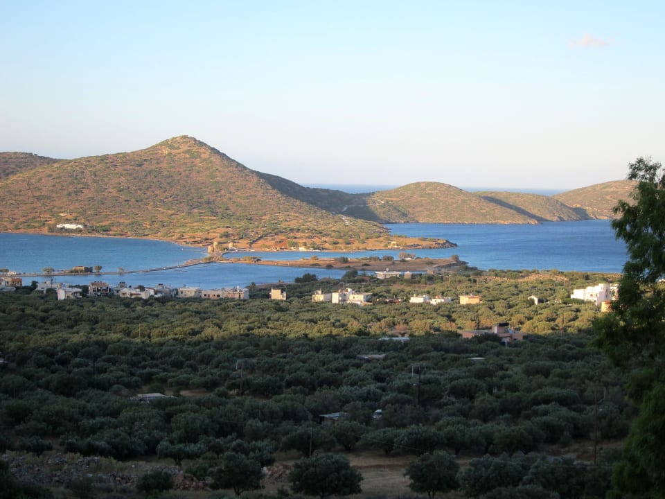 Blick von der Restaurantterrasse Elounda Residence Resort & Waterpark