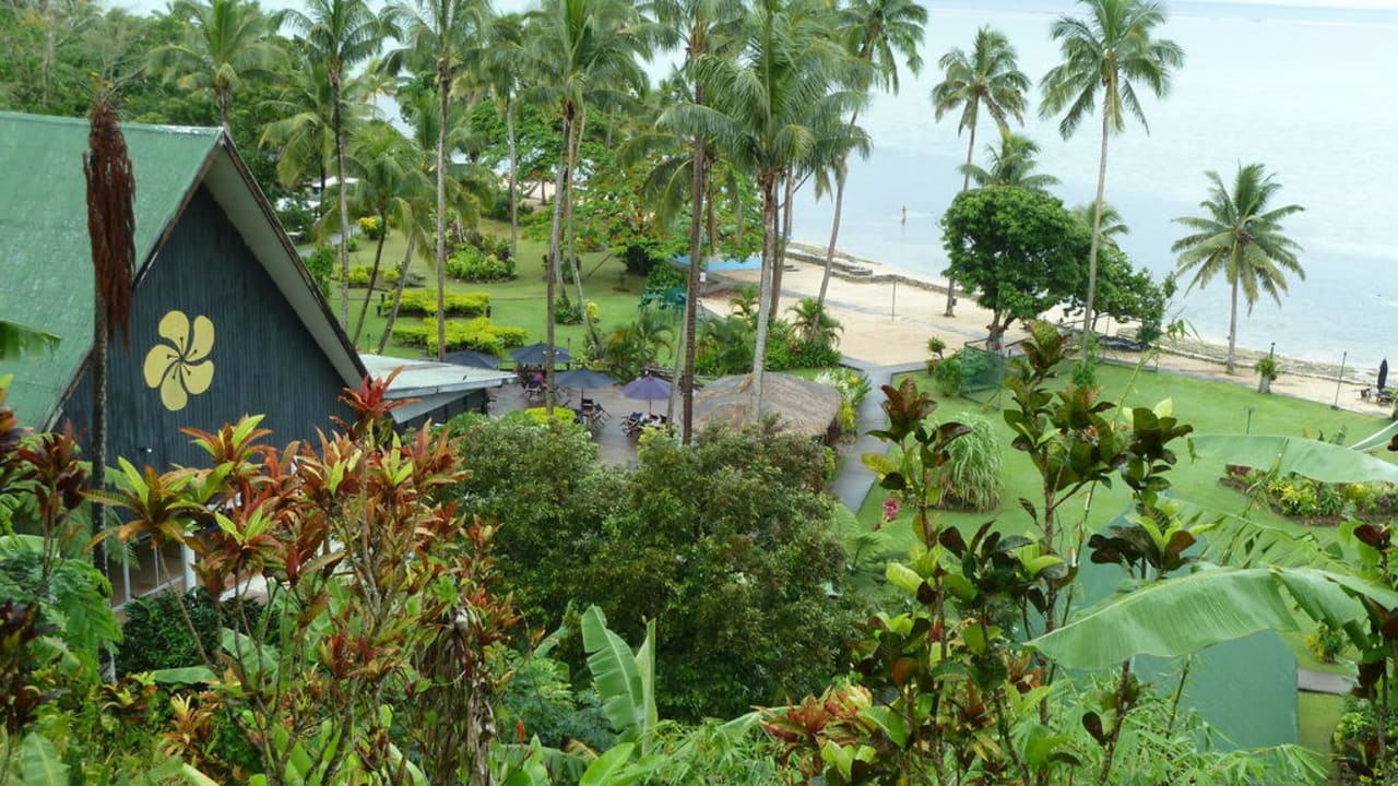 Vom Zimmer aus der Blick Hotel Crusoe's Retreat