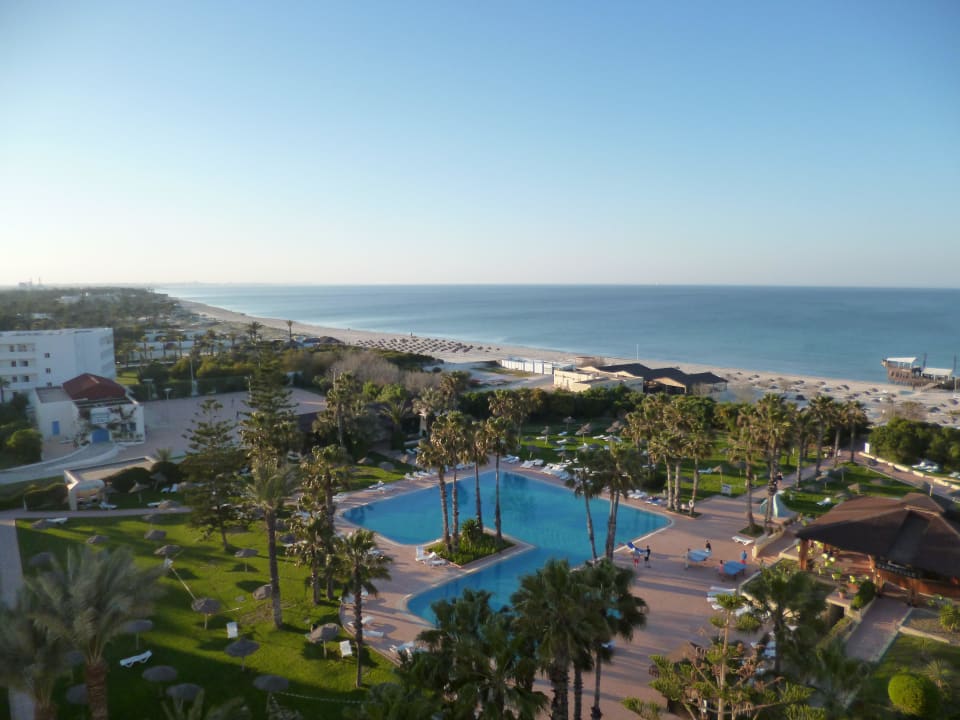 Ausblick aus dem 7. Stock Sahara Beach Aquapark & Resort