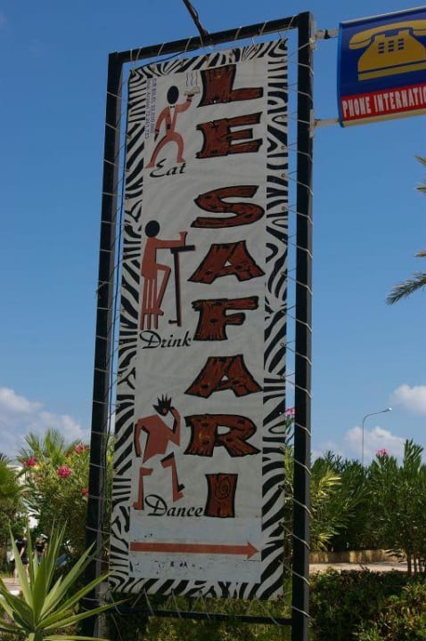 das Safari-Center neben dem Hotel Houda Golf & Beach Club
