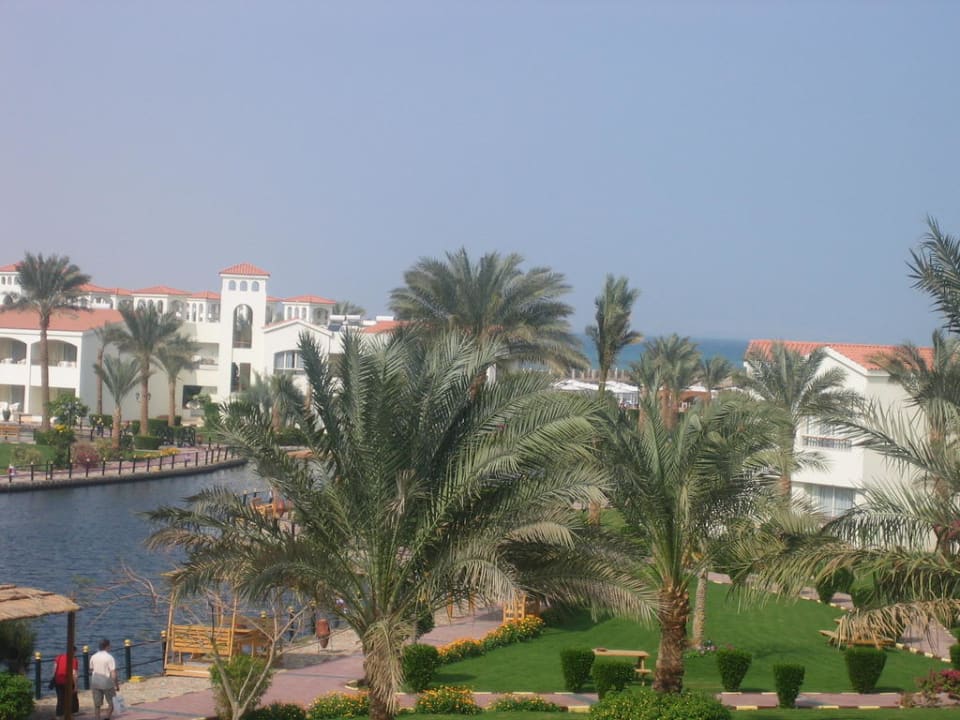Ausblick vom Balkon unseres Zimmers Pickalbatros Dana Beach Resort - Hurghada