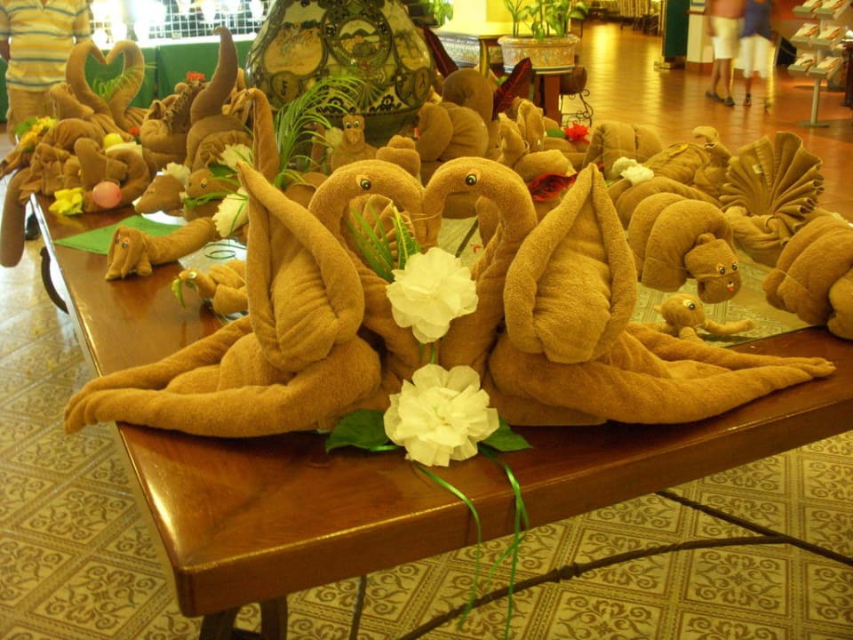 Wunderschöne Handtuchfiguren Hotel Riu Yucatan