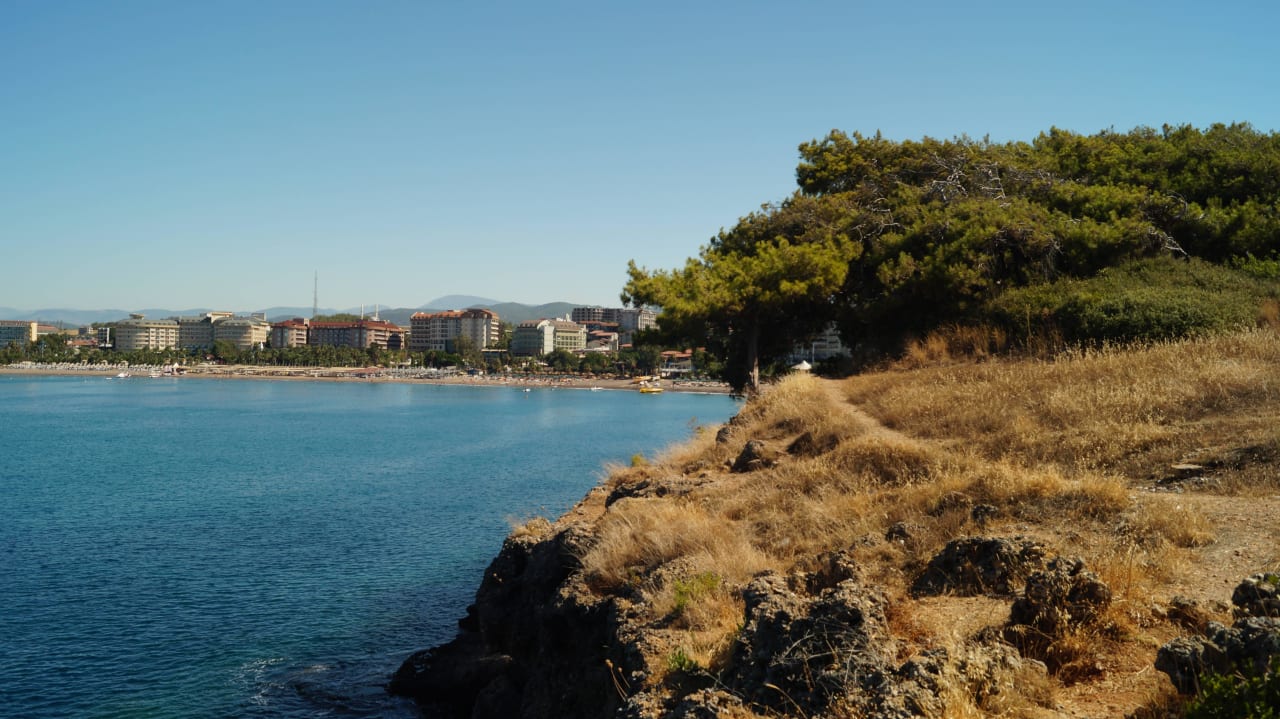 Widok na plaże hotelową  Arycanda Kirman Premium