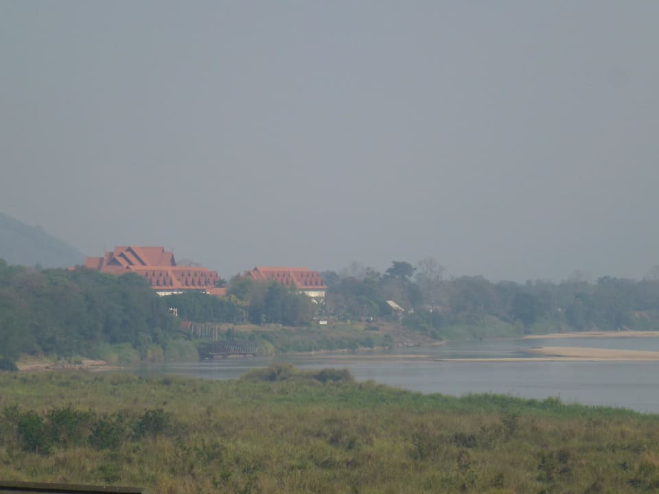 Vom Balkon auf Myanmar Hotel The Imperial Golden Triangle Resort