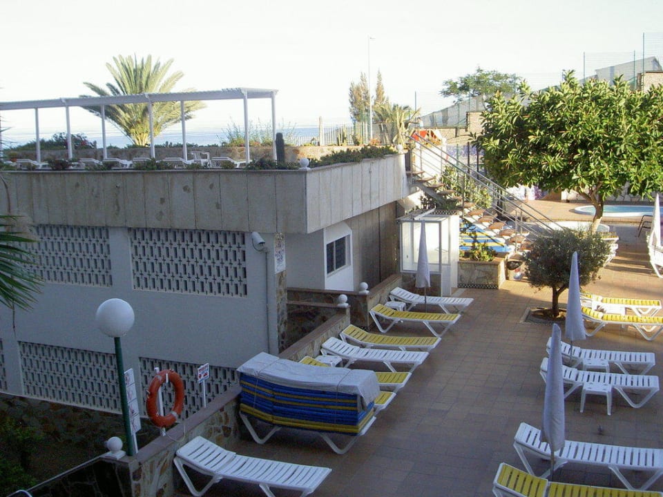 Sonnenterrasse am Abend Hotel Europalace