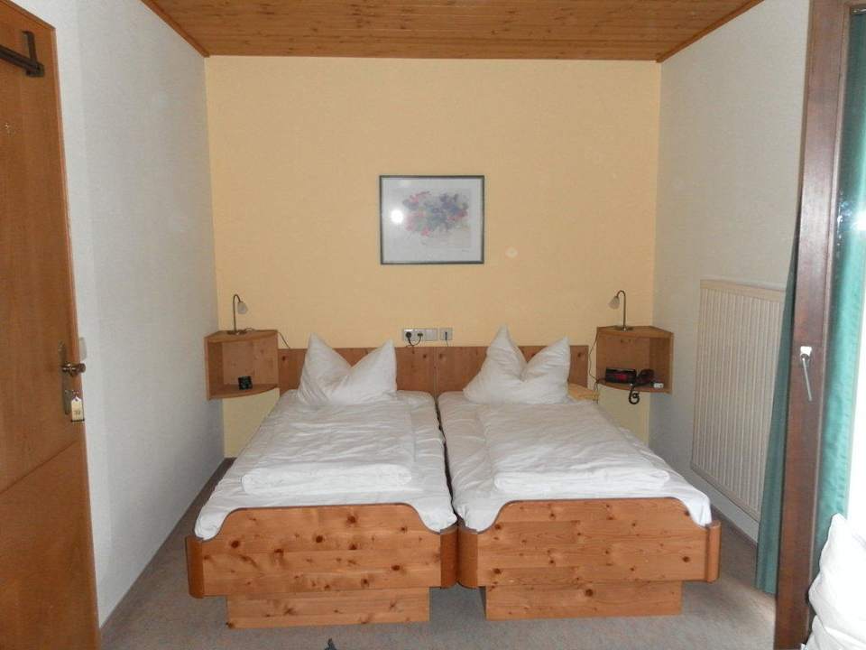 Doppelbett des Zimmers Hotel Zum Postillion